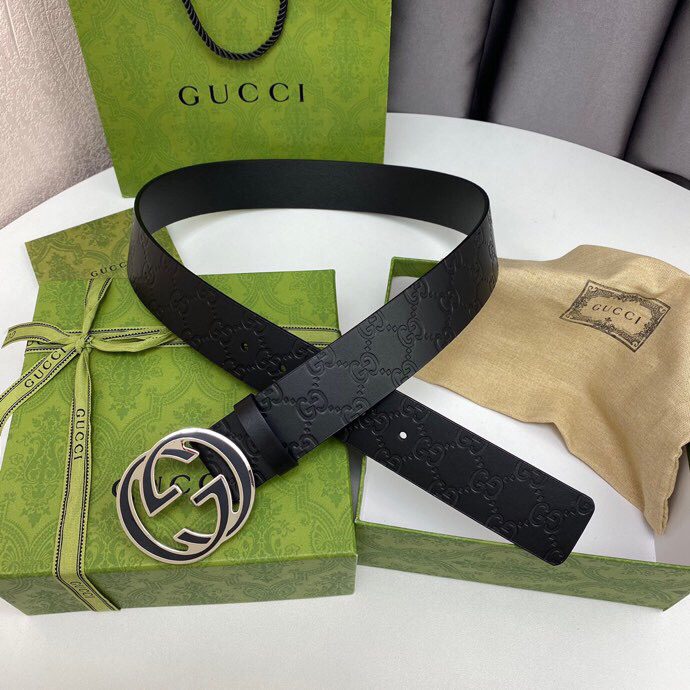 Gucci Signature Belt Black For Women, Women Belt