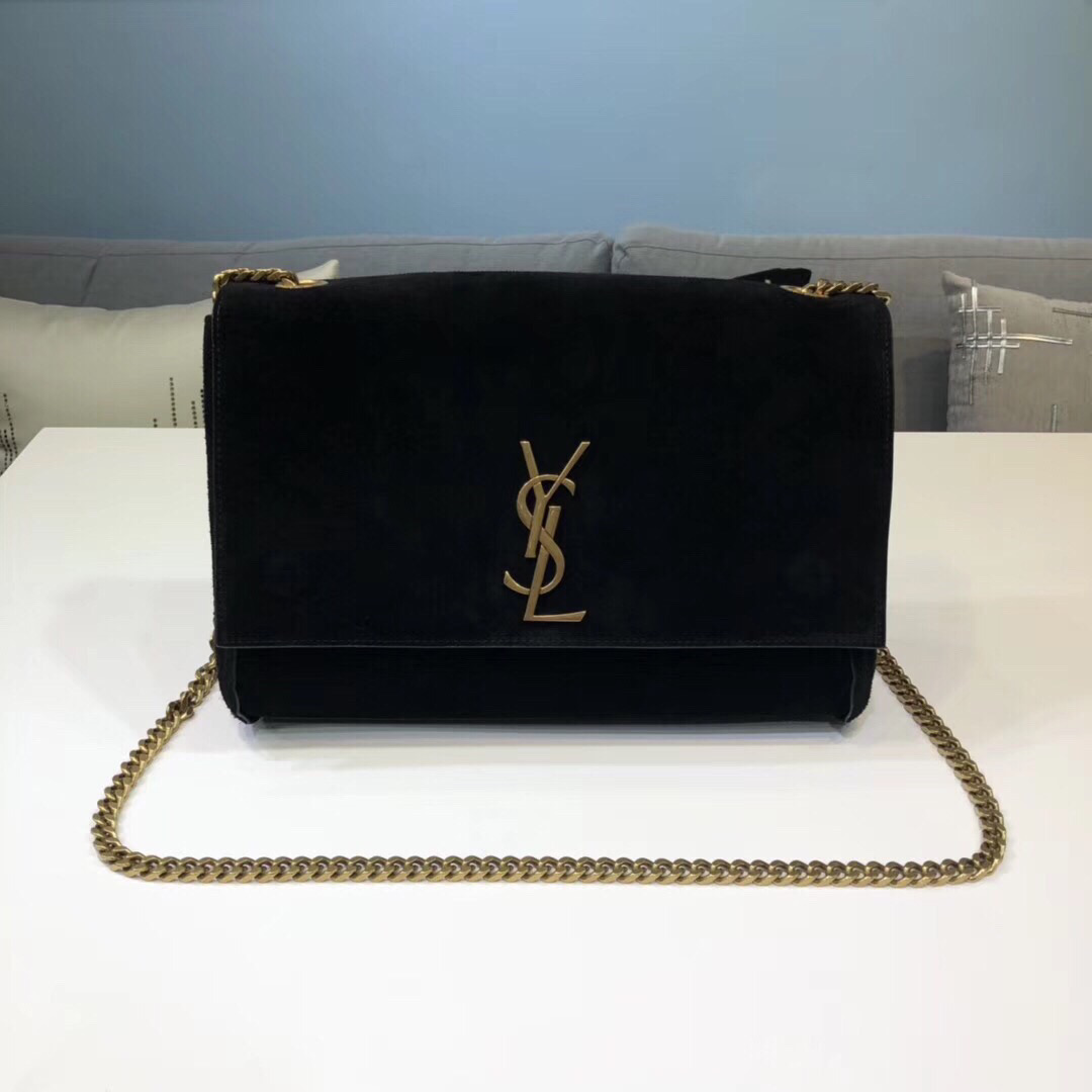 Yves Saint Laurent Kate Medium Reversible Chain Bag Black For Women 28.5in/11.2cm YSL 5538040UD7W1000