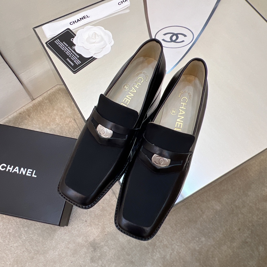 Chanel Loafers Black For Women, Women’s Shoes