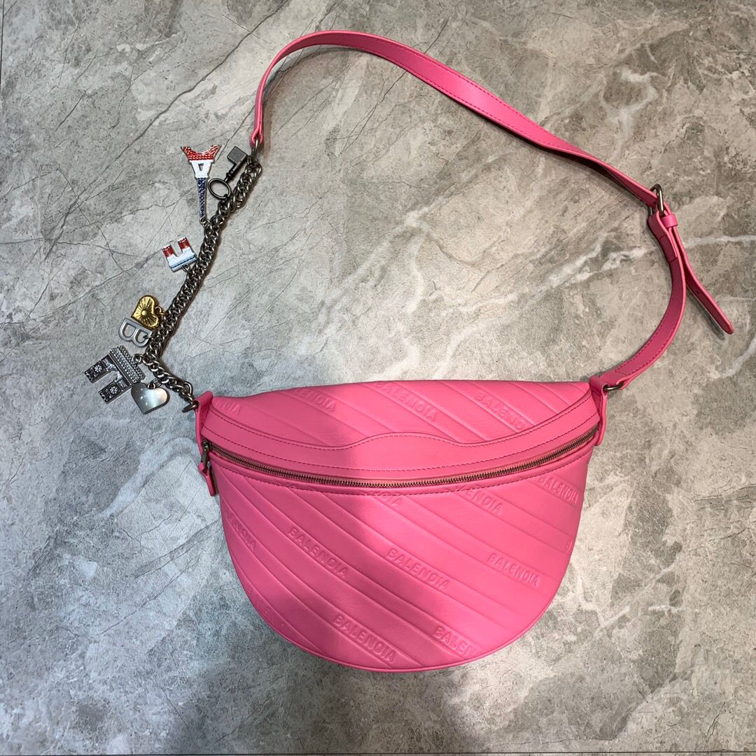 Balenciaga Souvenir XXS Belt Bag In Pink, For Women, Women’s Bags 11.8in/30cm