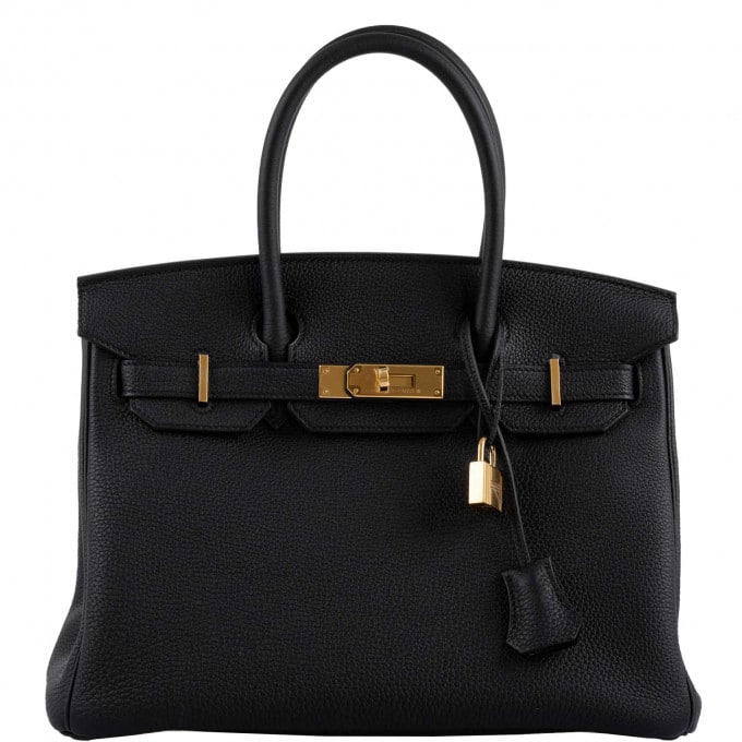 Hermes BLACK Birkin 30 Black Togo Gold Hardware - 2021, Z - LuxurBags