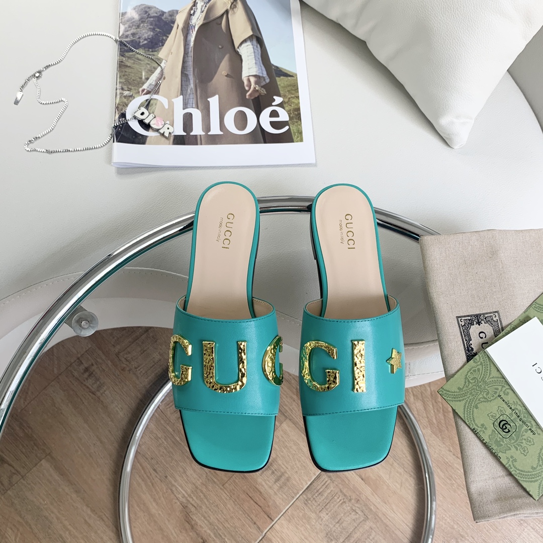 Gucci Women’s ‘GG’ Slide Jade Green For Women Gucci ‎