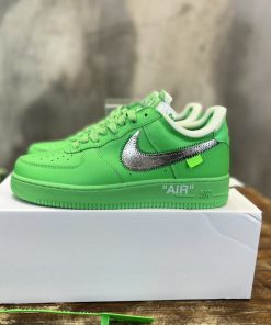 Nike Off White Air Force 1 Low Sneakers “Brooklyn” For Men DX1419
