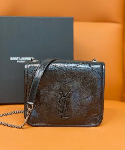 Yves Saint Laurent Niki Wallets On Chain Black For Women 7.5in/19cm