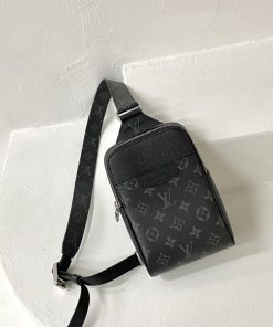 Louis Vuitton Outdoor Slingbag Taigarama Noir Black For Men, Men’s Bags, Crossbody Bags 8.3in/21cm LV M30741