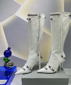 BALENCIAGA Cagole Boot White For Women