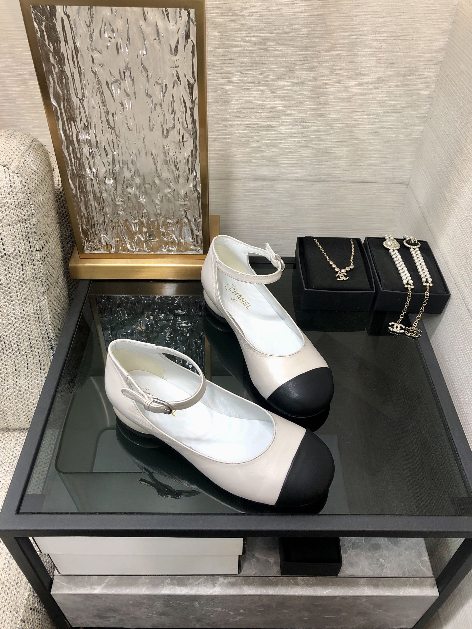 Chanel Women’s Mary Janes White For Women 0.7in/ 2cm