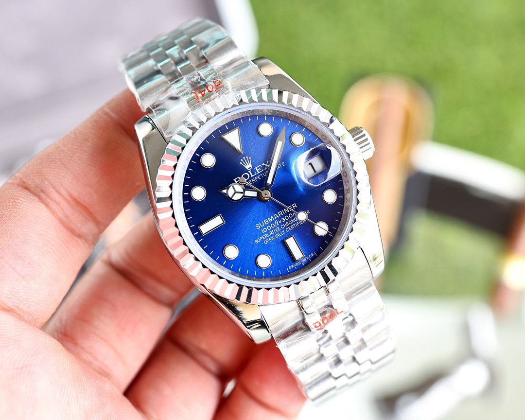 Rolex Submariner Date 41mm Silver Toned For Men