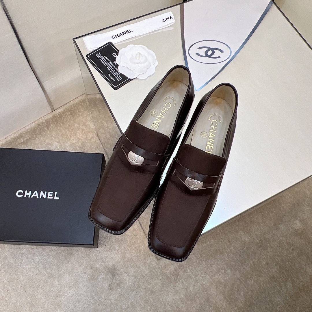 Chanel Loafers Brown For Women, Women’s Shoes