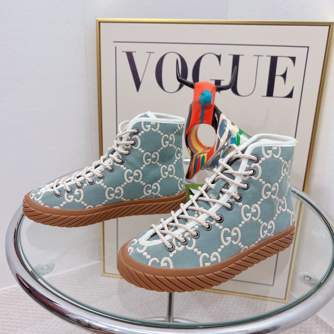 Gucci Women’s High-Top Maxi Gucci Sneaker Grey For Women GG