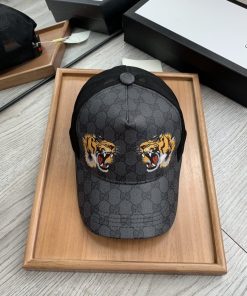 GUCCI Canvas Baseball Cap Black
