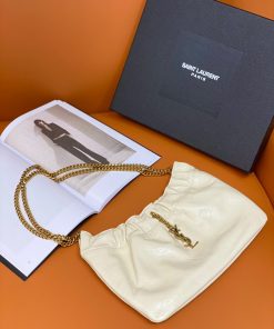 Yves Saint Laurent Mini Shoulder Bag White For Women 9.5in/24cm P00596048
