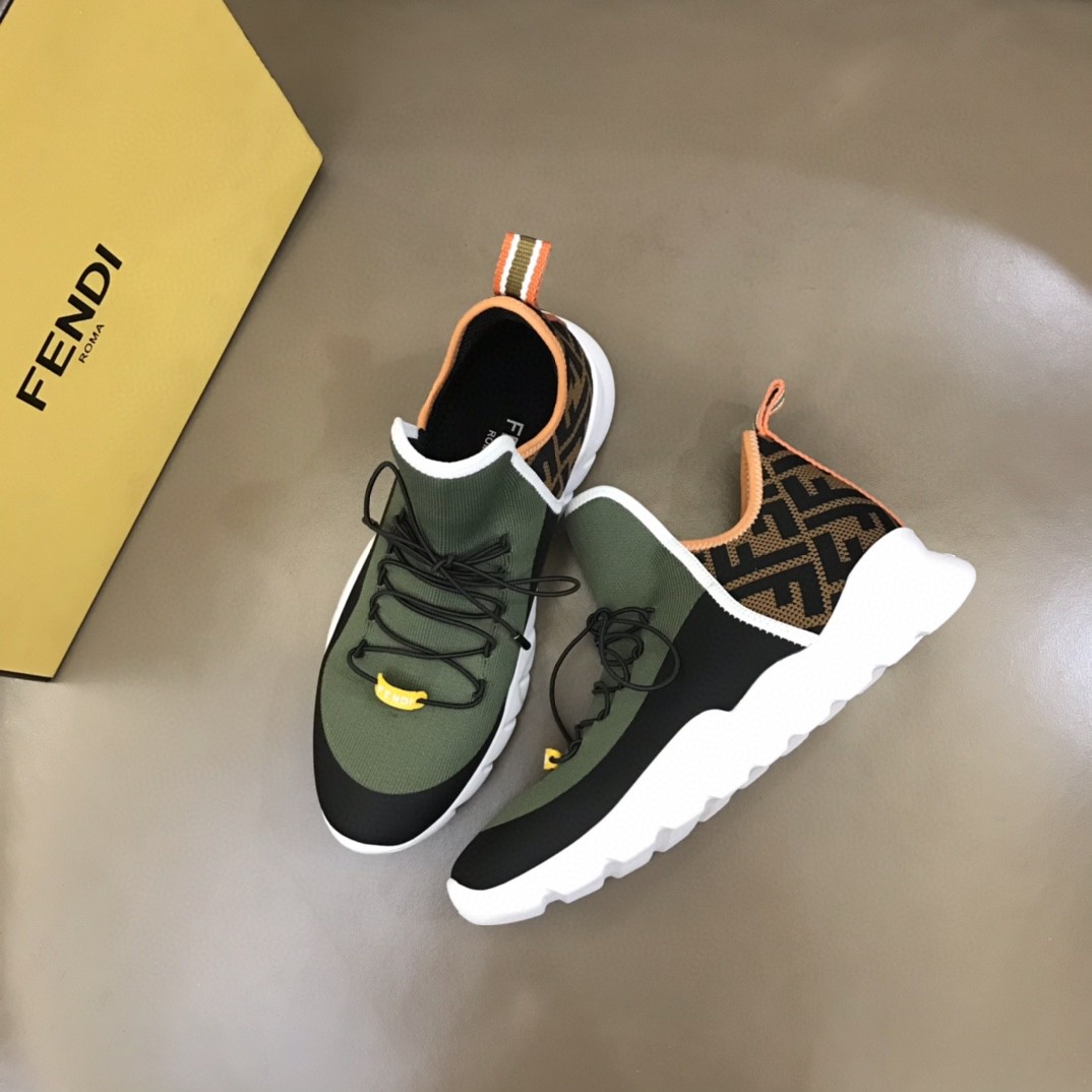 Fendi High Top Sneakers Multicolor For Men