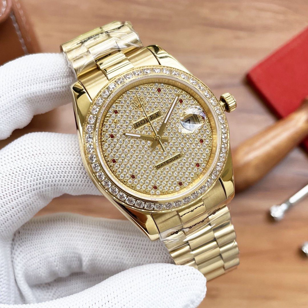 Rolex Datejust 41mm Oyster Perpetual Gold Toned For Men
