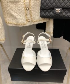 Chanel Sandals White For Women, Women’s Shoes