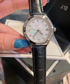 Chanel J12 Watch, 33mm Silver Toned For Women