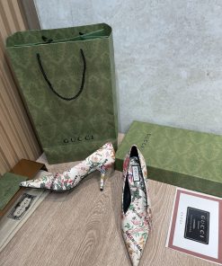 Gucci Balenciaga The Hacker Project Square Knife Pump White For Women GG