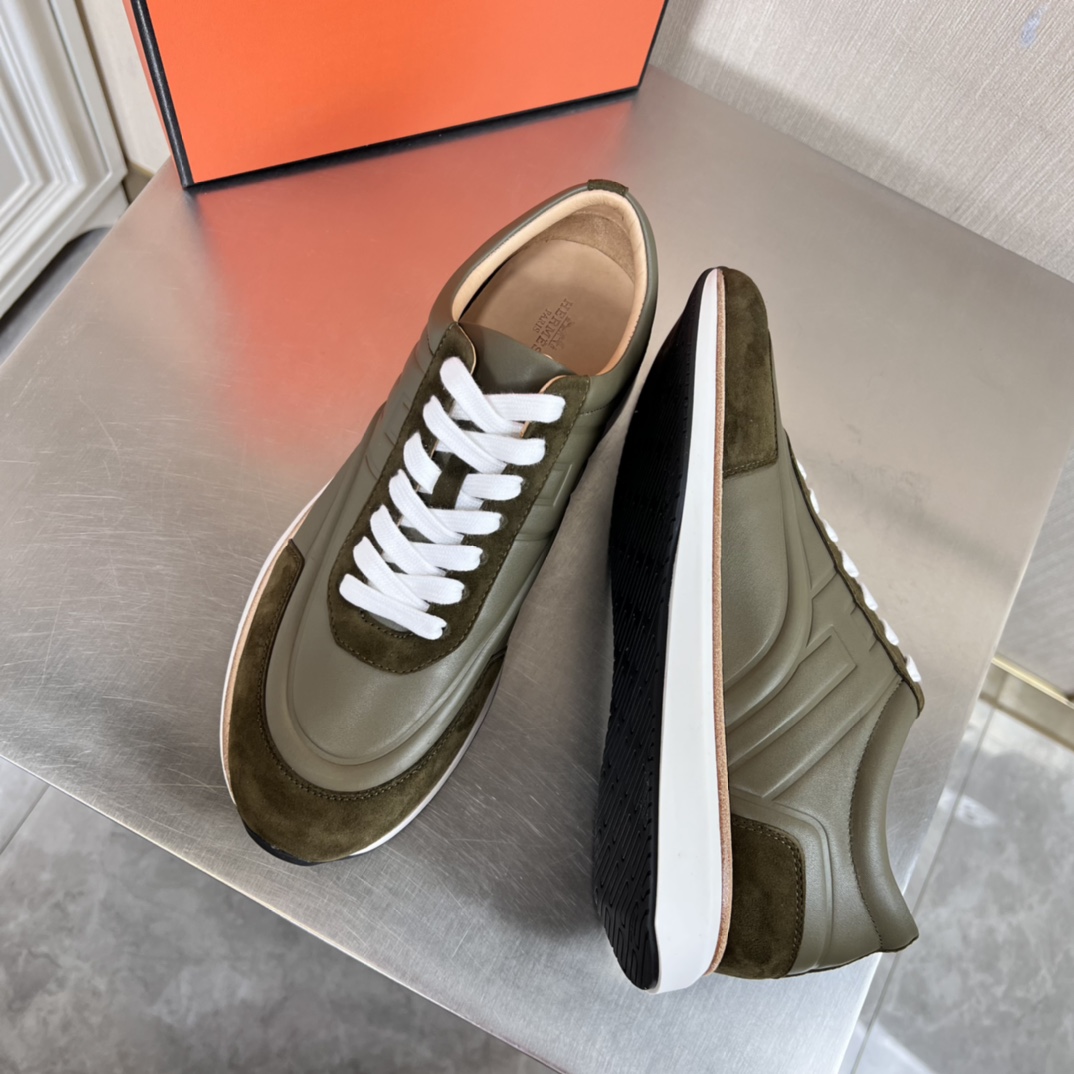 Hermes Easy Trainers Kaki For Men
