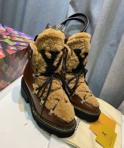 Louis Vuitton Women’s Beaubourg Ankle Boot Brown For Women LV