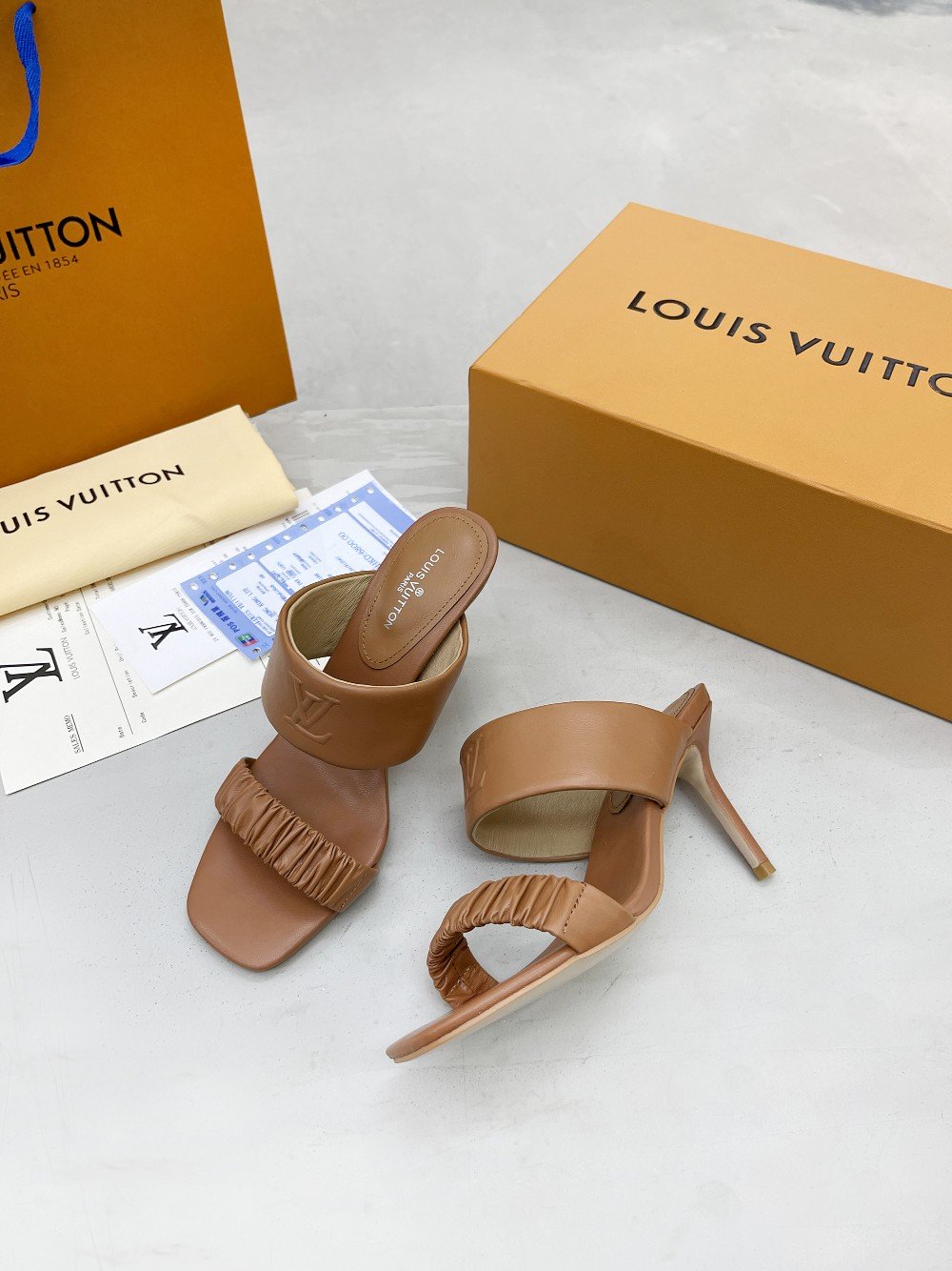 Louis Vuitton Women’s Drapy Mule Brown For Women LV