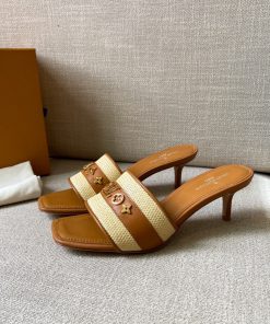Louis Vuitton Women’s Lock It Mule Brown For Women LV 2.2in/5.5cm