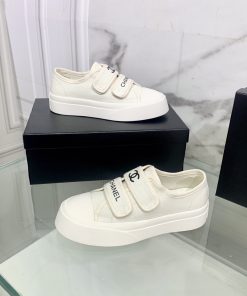 Chanel Women’s Chanel Velcro Sneaker White For Women