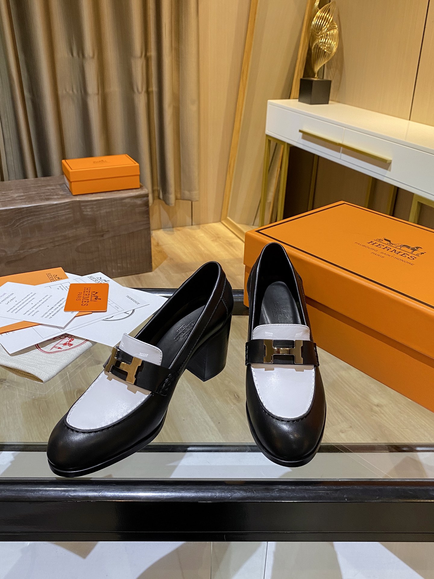 Hermes Shoes Heel White For Women 2.8in/7cm