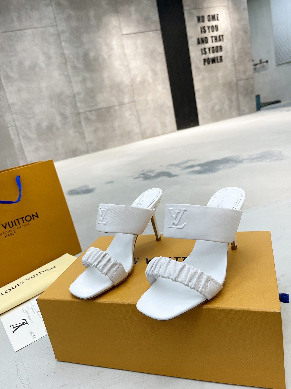 Louis Vuitton Women’s Drapy Mule White For Women LV