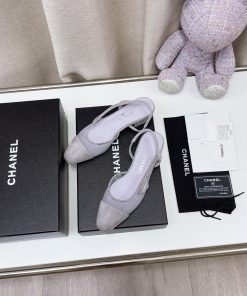 Chanel Women’s Slingbacks With Mesh Light Violet For Women 0.8in/2cm
