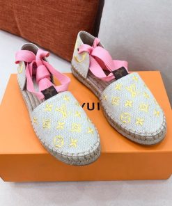 Louis Vuitton Women’s Starboard Flat Espadrille Yellow For Women LV