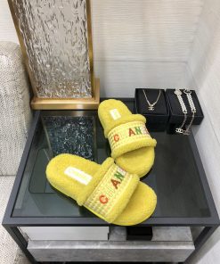 Chanel Women’s Mules With Lining Yellow For Women 1.2in/3cm