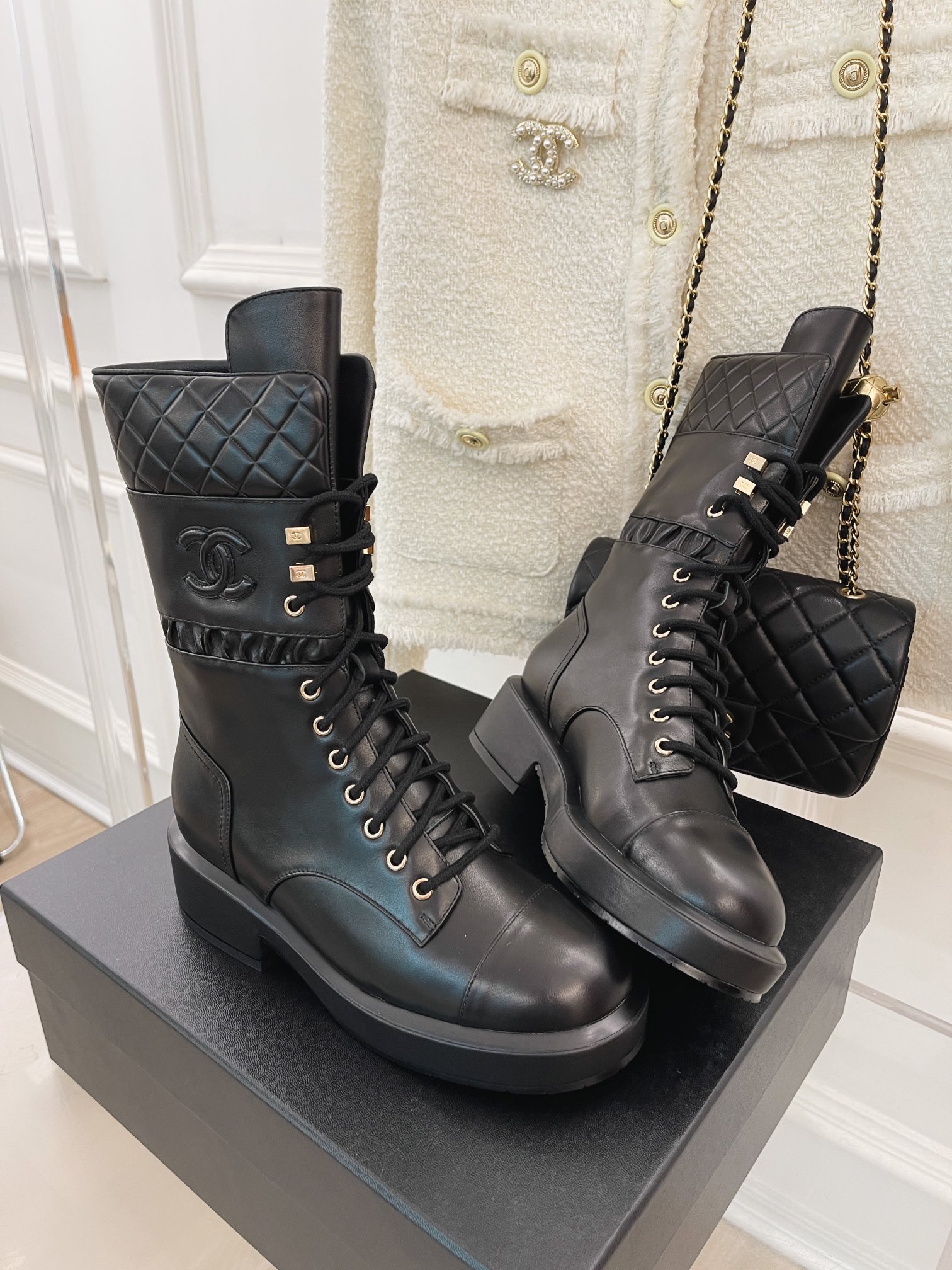 Chanel Women’s Lace-Ups Black For Women