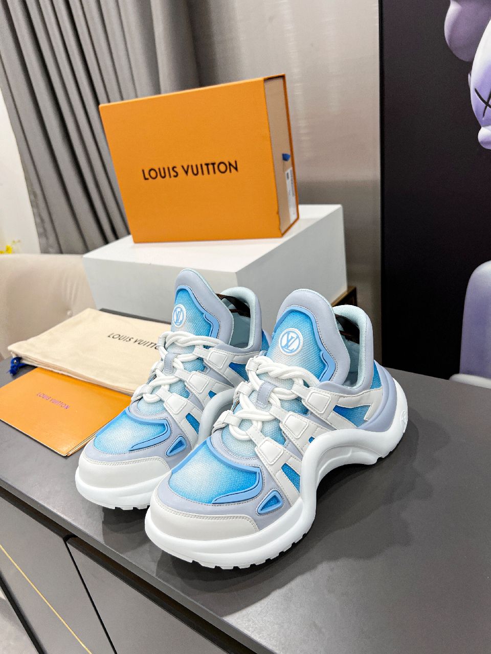 Louis Vuitton Women’s LV Archlight Sneaker Blue For Women LV 1A9RVB