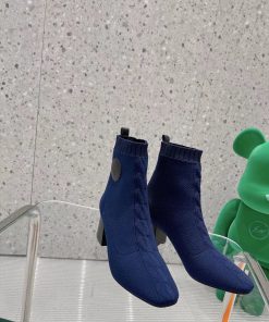 Hermes Volver 60 Ankle Boot Blue For Women 2.4in/6cm