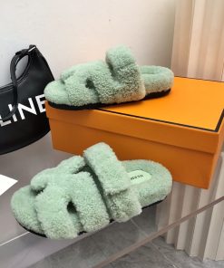 Hermes Chypre Sandal Bright Green For Women